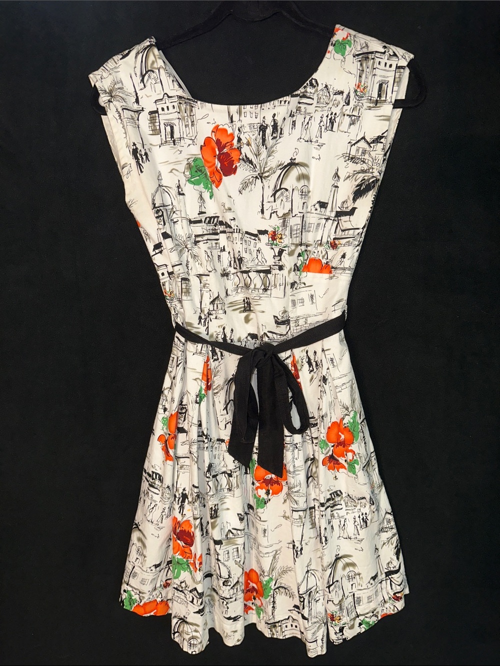 Louche Holiday Postcard Dress